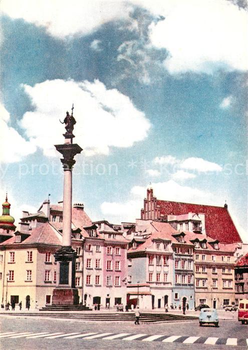 Warszawa The column of King Sigismund the Third at Castle Square