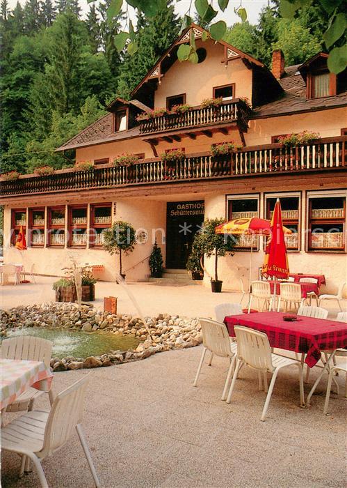 Pottenstein Oberfranken Gasthof-Pension schuettersmuehle Aussenansicht m. Terras