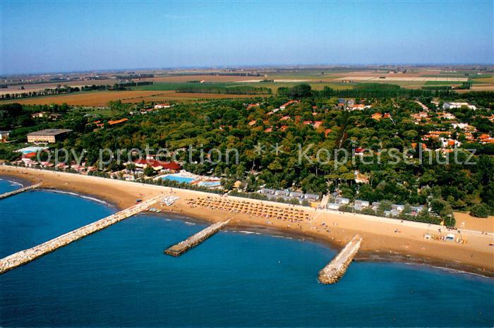 Caorle Venezia Fliegeraufnahme Strand
