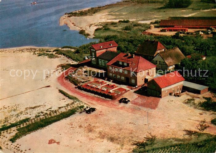 Krautsand Fliegeraufnahme Hotel zur Elbaussicht Kegelbahn
