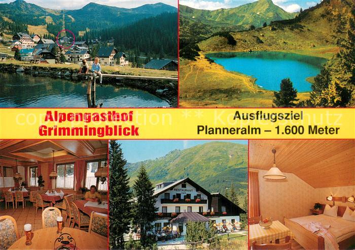 Planneralm Alpengasthof Grimmingblick Teilansichten im Sommer