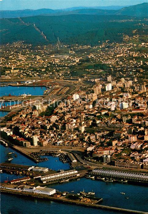 Vigo Galicia Espana Fliegeraufnahme