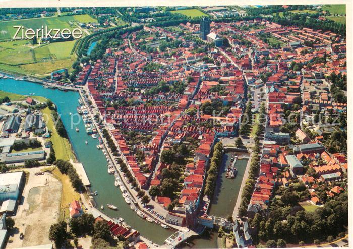 Zierikzee Fliegeraufnahme Teilansicht