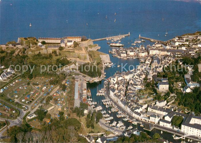 Belle-Ile-en-Mer Fliegeraufnahme Der Hfen le Palais