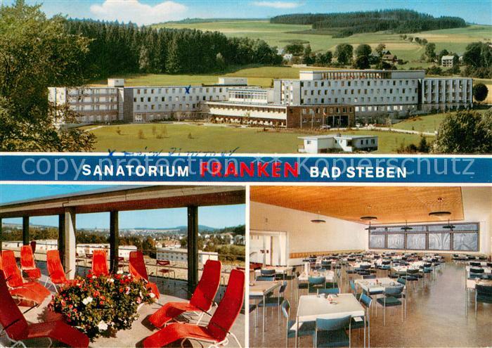 Bad Steben Sanatorium Franken der BfA Kurklinik im Frankenwald Terrasse Speisesa