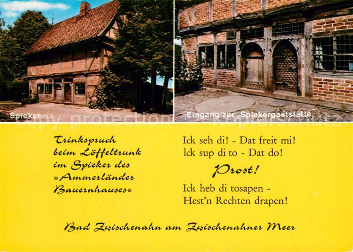Bad Zwischenahn Spieker Eingang zur Spiekergaststaette Trinkspruch