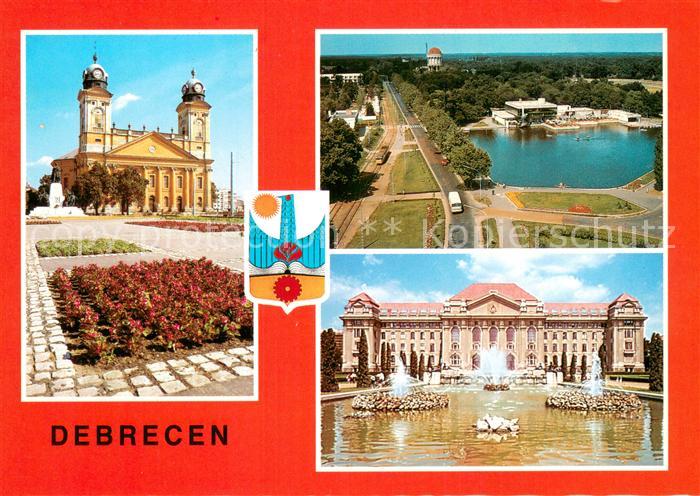 Debrecen Debrezin Kirche Universitaet Panorama Freibad