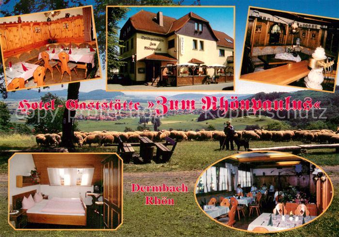 Dermbach Thueringen Rhoen Hotel Gaststaette Zum Rhoenpaulus Restaurant Schafherd