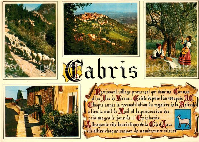 Cabris Landschaftspanorama Ziegenherde Obsternte Ortsmotiv