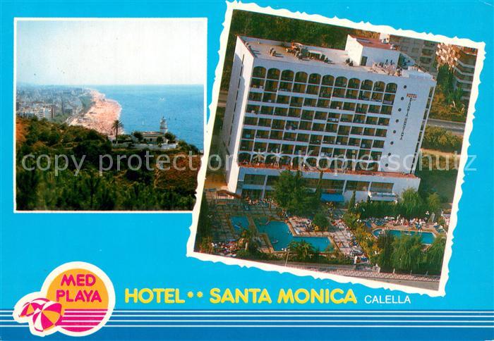 Calella Hotel Santa Monica Fliegeraufnahme Kuestenpanorama