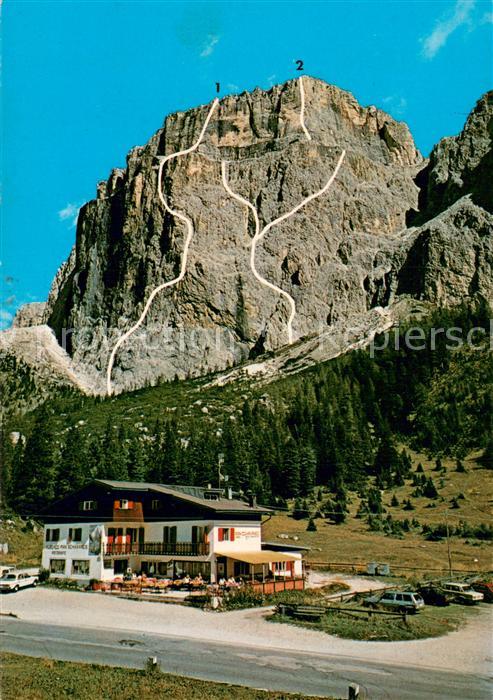 Canazei Albergo Pian Schiavaneis Via Fedele e Via Dibona Bergsteigerrouten Dolom