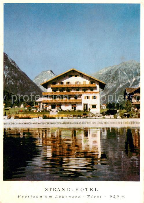 Pertisau Achensee Strandhotel Ansicht vom See aus