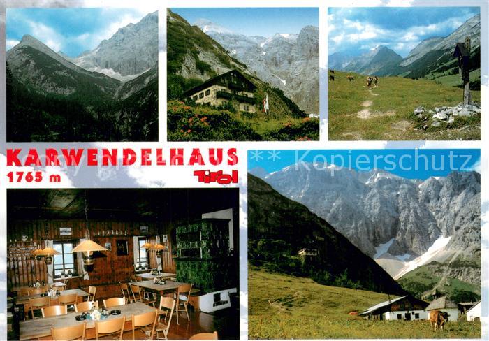 Karwendelhaus 1765m Tirol Berghaus Alpenpanorama Bergwandern
