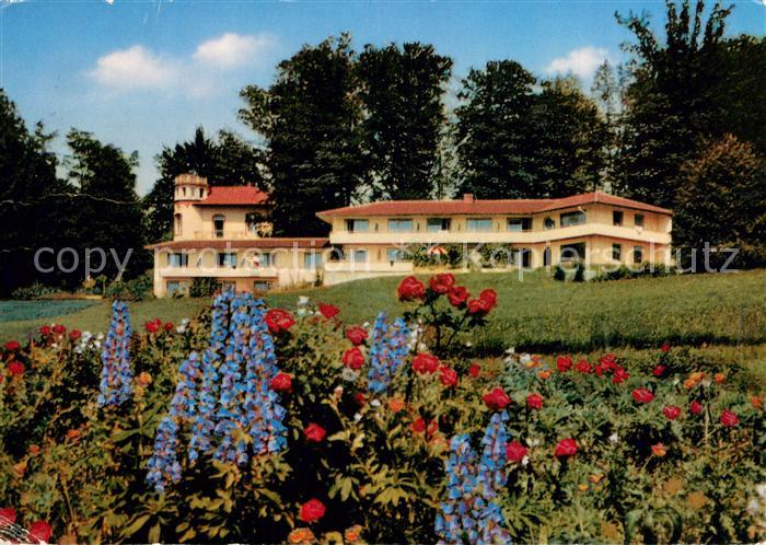 Ambach Starnbergersee Sanatorium Dr. Fritz Wiedemann Blumenbeet