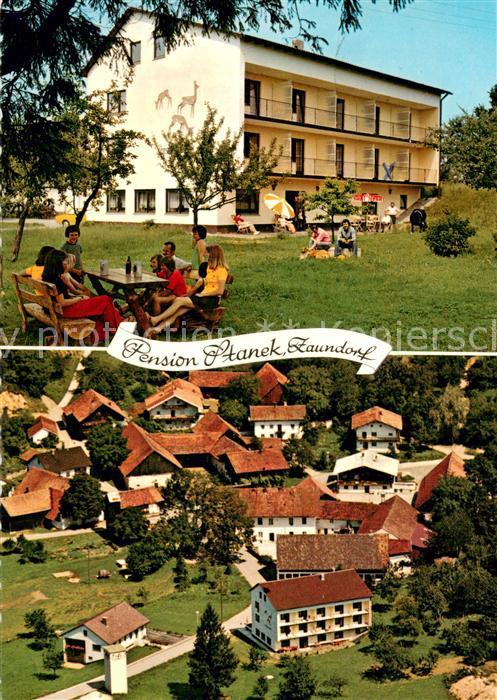 Zaundorf Vilshofen Niederbayern Pension Stanek Luftbild Ortsansicht