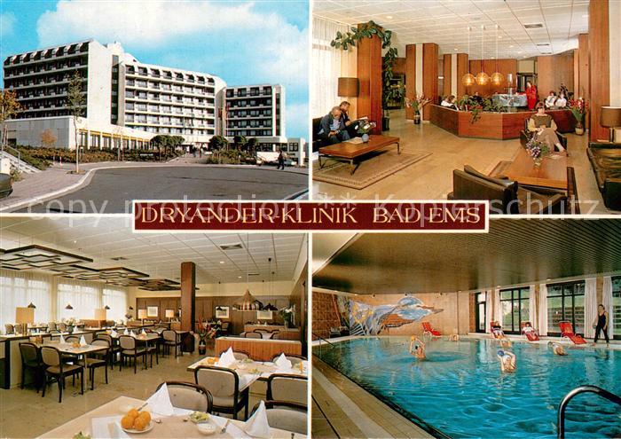 Bad Ems Dryander Klinik Speiseraum Foyer Hallenbad