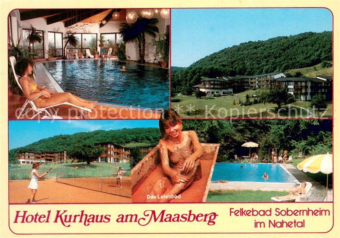 Bad Sobernheim Hotel Kurhaus am Maasberg Felke Heilbad Tennisplatz