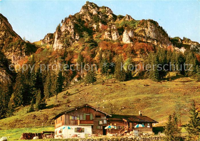 Bruendlingalm 1161m Hochfelln Berghaus Chiemgauer Alpen