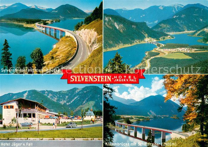 Sylvensteinsee Lenggries Klammbruecke Fall Alpenpanorama Hotel Jaeger von Fall H