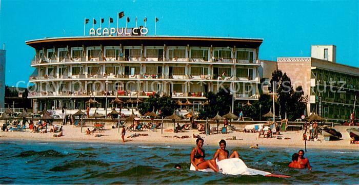Palma de Mallorca Hotel Acapulco Strand Geburtstagskarte