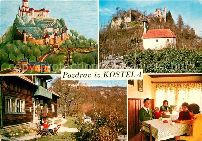 Kostel Burg Berghuette Gastraum Schloss Kuenstlerkarte