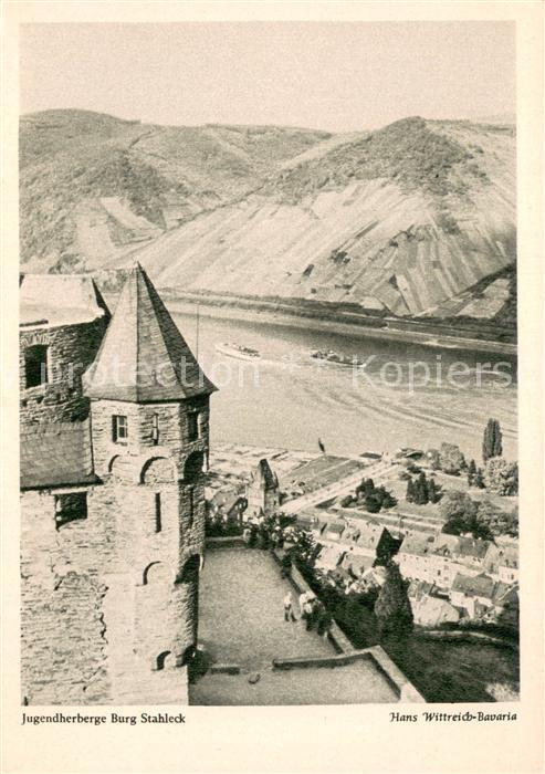Bacharach Rhein Jugendherberge Burg Stahleck Jahrweiser Deutsches Wandern 1955