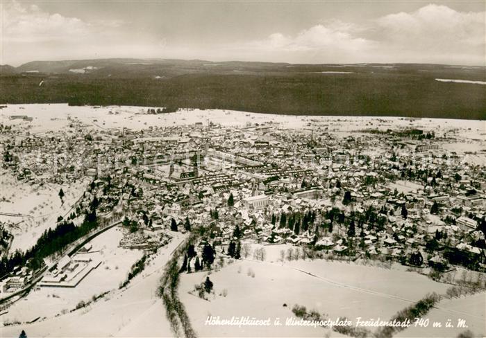 FREUDENSTADT BW Hoehenluftkurort Wintersportplatz im Schwarzwald Winterpanorama