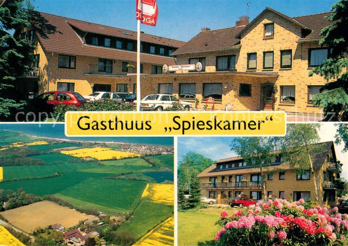Hasselberg Ostsee Hotel Gasthuus Spieskammer Blumen Fliegeraufnahme