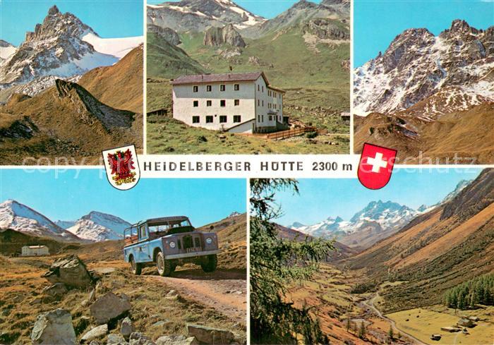 Heidelberger Huette Berghuette Alpen Landschaftspanorama