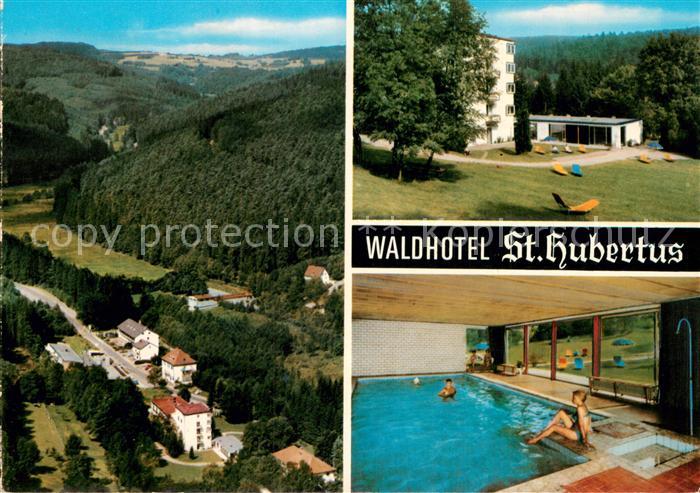 Heigenbruecken Waldhotel St. Hubertus Hallenbad Fliegeraufnahme