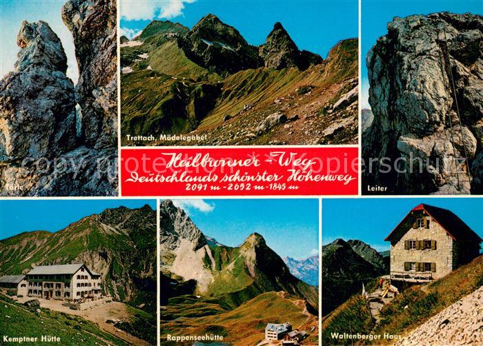 Heilbronner Weg Deutschlands schoenster Hoehenweg Berghuetten Allgaeuer Alpen