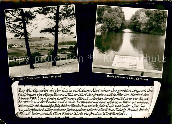 Graben Treuchtlingen Panorama Blick vom Naturlehrpfad Karlsgraben Fossa Carolina