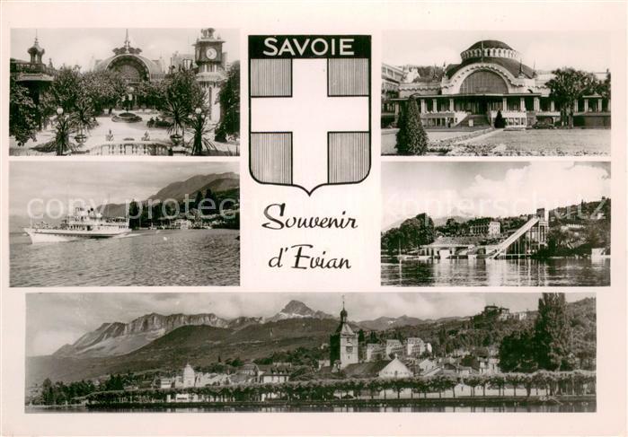 Evian-les-Bains 74 Vues d ensemble Lac Leman Genfersee Fahrgastschiff