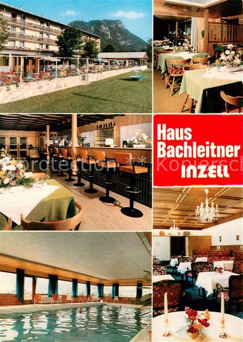 Inzell Traunstein Bayern Kuranstalt Haus Bachleitner Restaurant Hallenbad