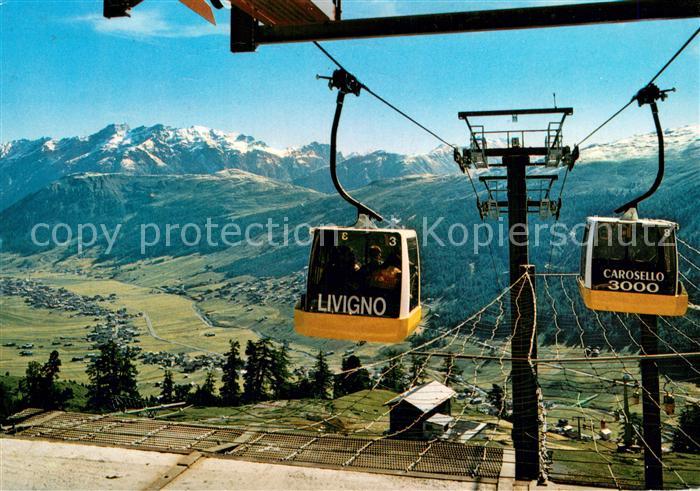 Livigno Carosello Bergbahn Alpenpanorama