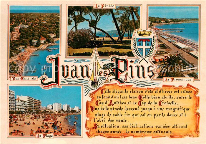 Juan-les-Pins Antibes 06 Vue aérienne Pinède Promenade Plage