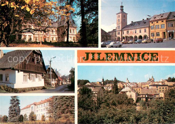Jilemnice Schloss Museum Platz Krankenhaus Zentrum