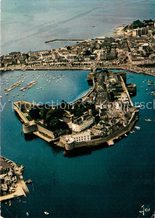 Concarneau Finistere La ville close vue aérienne