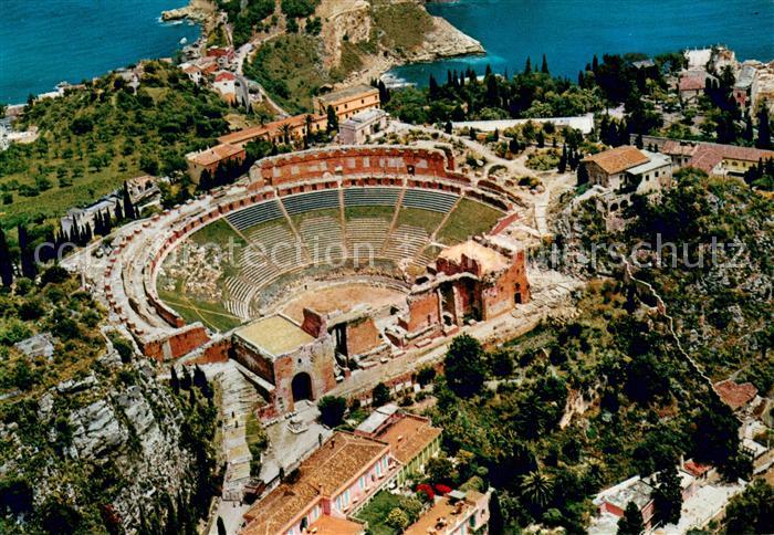 Taormina Sicilia Veduta aerea del Teatro Greco