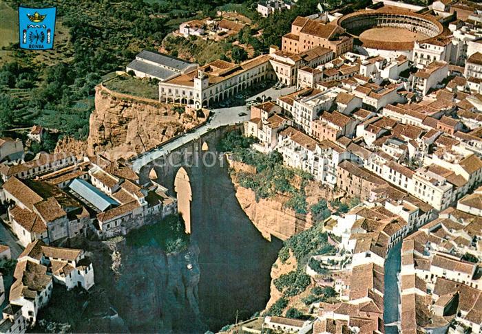 Ronda Andalucia Puente y Plaza Toros vista aérea