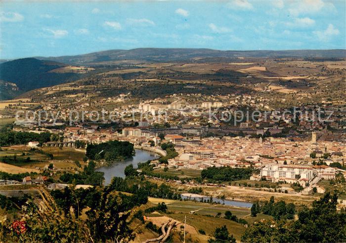 Millau Aveyron Aux portes des Gorges du Tarn vue Gener
