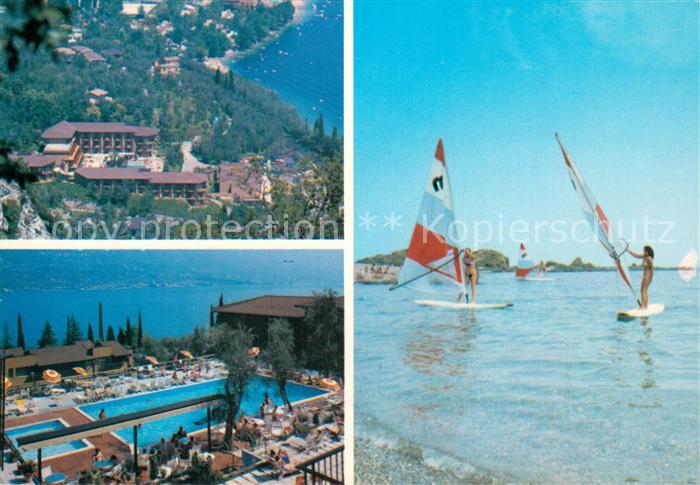 Limone sul Garda Hotel Leonardo da Vinci Pool Windsurfen