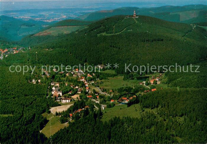 Hahnenklee-Bockswiese Harz Fliegeraufnahme mit Jugendherberge Bockswiese