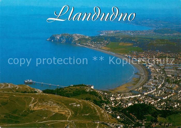 Llandudno Wales Fliegeraufnahme