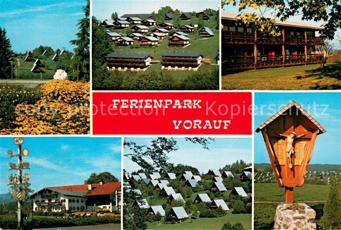 Siegsdorf Oberbayern Ferienpark Vorauf Bungalows Maibaum Wegekreuz