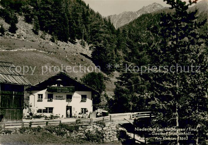 Niederthai Umhausen Tirol Gasthof Stuibenfall