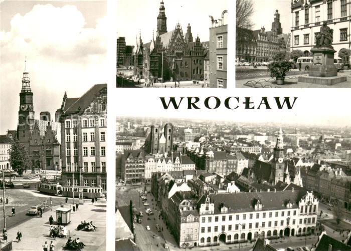 Wroclaw Widok na Rynek Ratusz Rynek Sukiennice