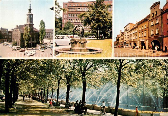 Gliwice Gleiwitz Ratusz Tanczace fauny Fragment Rynku Plac Bohaterow Stalingradu