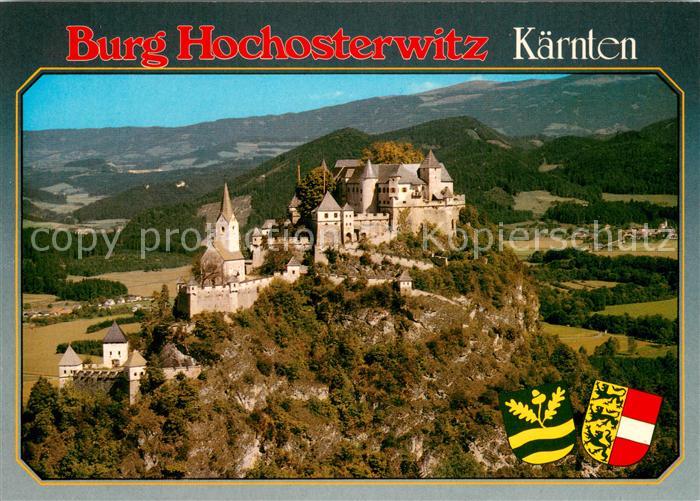 Kaernten Region Burg Hochosterwitz Fliegeraufnahme