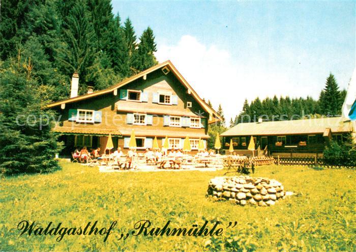 Scheidegg Allgaeu Waldgasthof Ruhmuehle Freiterrasse